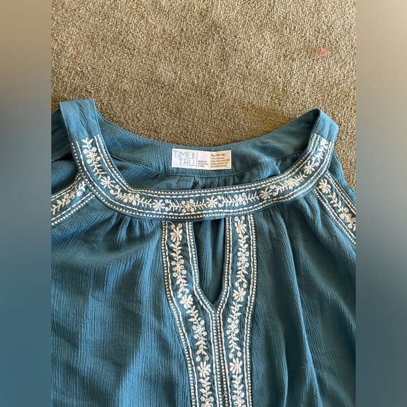 50.Time and Tru Women's Green Blouse/Dress. Size XL(16-18) - Picture 8 of 12